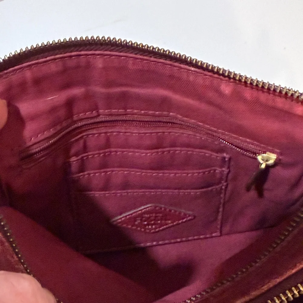 Fossil Women's Piper Toaster Maroon Crossbody Bag